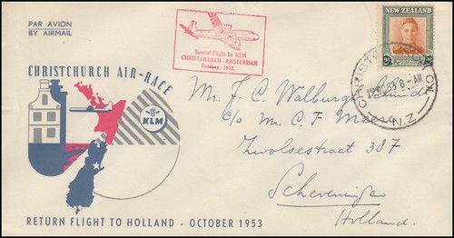 Klm luftpost spezialflug - klm-luftpost,